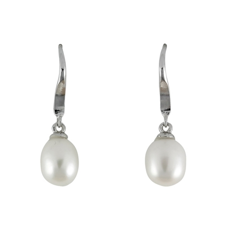 Freshwater Pearl Dangle Earrings - Click Image to Close